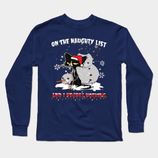 Cat On The Naughty List And I Regret Nothing Long Sleeve T-Shirt